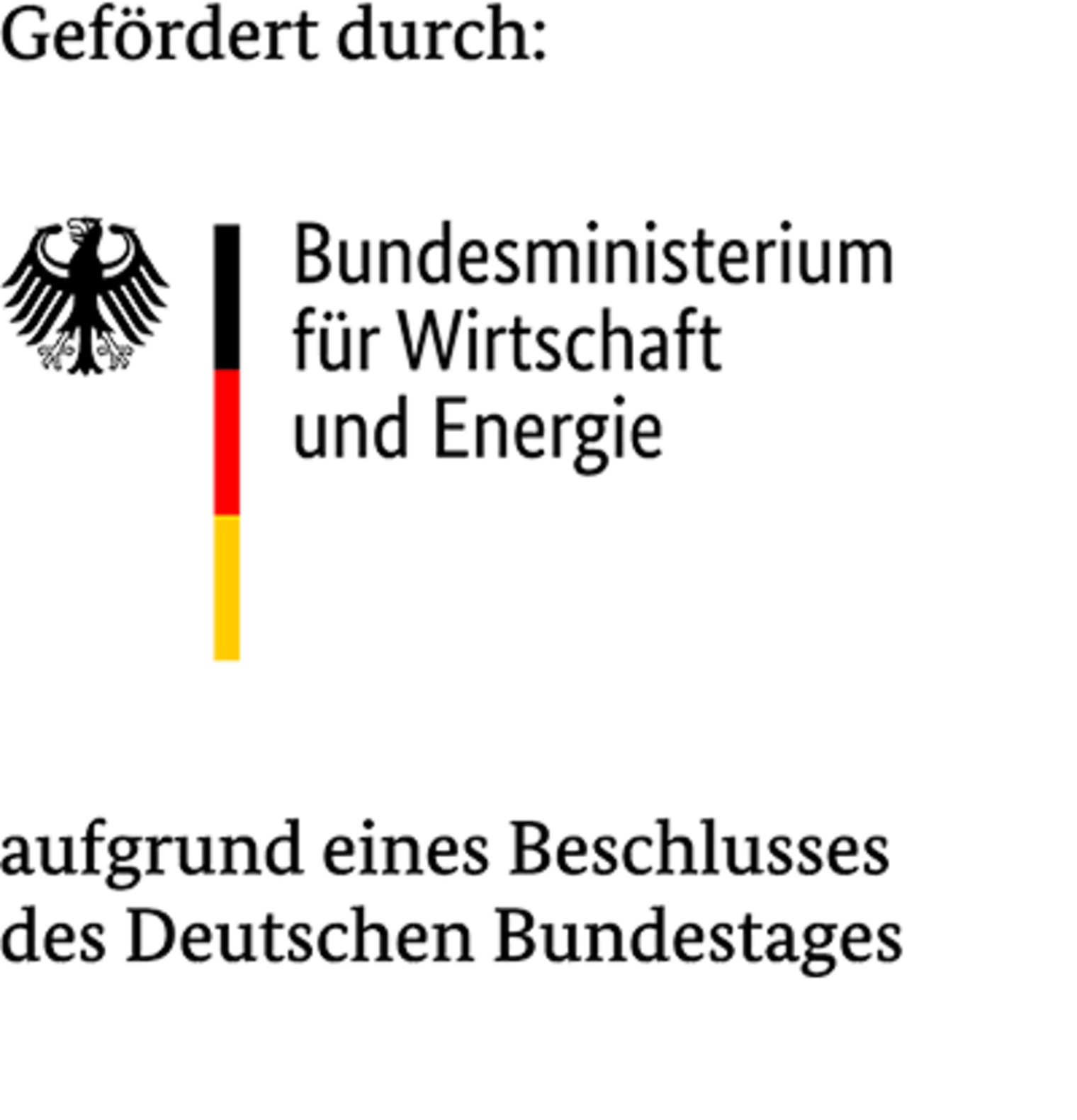 Logo des Bundesministeriums für Wirtschaft und Energie Logo des Bundesministeriums für Wirtschaft und Energie